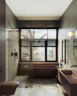 Душевая перегородка MaybahGlass MGD-262-6 79см чёрный